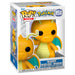 Packaging de la figurine Funko POP Dragonite, boîte collector avec illustration du Pokémon emblématique