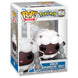Vue rapprochée de la figurine Pokémon Wooloo Funko POP montrant les détails et la qualité du vinyle
