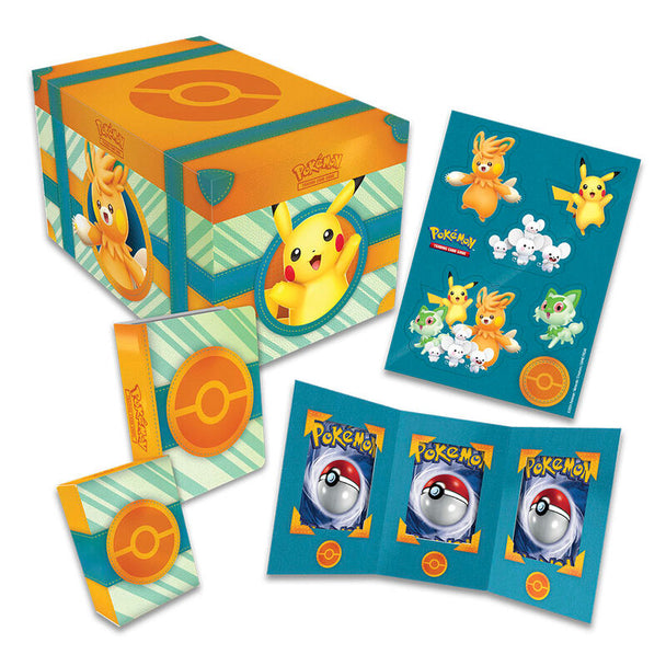 Carte holographique Pikachu brillante issue du coffret Pokémon espagnol