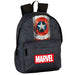 Sac à dos Marvel Captain America Heritage 42cm vu de face avec logo PERONA et fermeture éclair