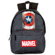 Détail des bretelles rembourrées et bandes réfléchissantes du sac à dos Marvel Captain America Heritage