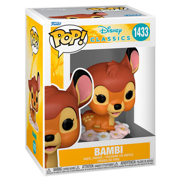 Figurine Funko POP Disney Bambi classique en vinyle de 9 cm dans sa boîte cadeau originale