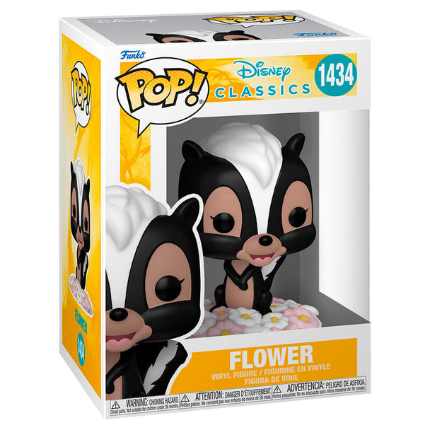 Figurine Funko POP Disney Classic Bambi Flower en vinyle de 9 cm dans sa boîte cadeau officielle