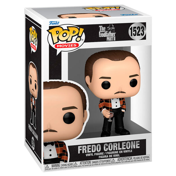 Figurine Funko POP Fredo Corleone de The Godfather 2 en vinyle de 9 cm dans sa boîte cadeau officielle