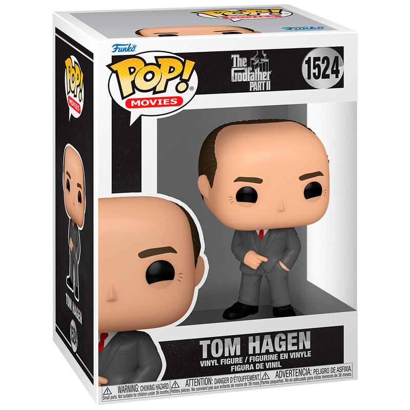 Figurine Funko POP Tom Hagen de The Godfather 2 en vinyle, 9 cm, vue avant dans sa boîte cadeau