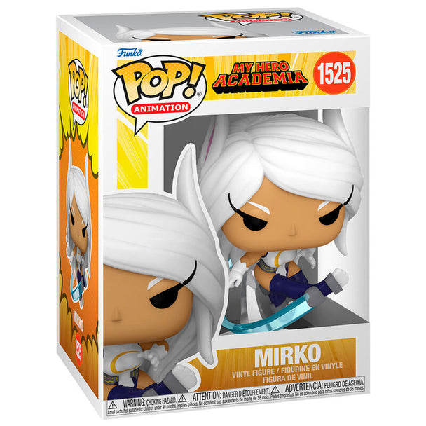 Figurine Funko POP Mirko de My Hero Academia en vinyle, hauteur 9 cm, vue de face avec détails précis