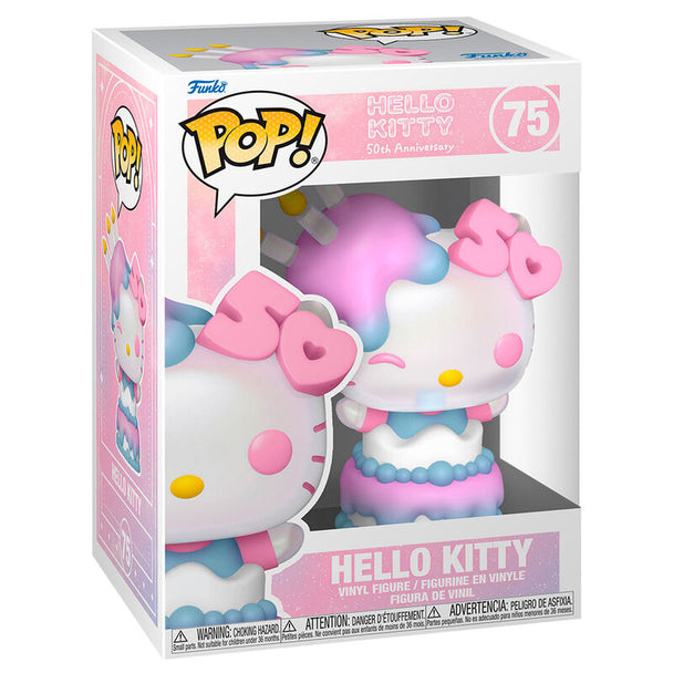 Figurine Funko POP Hello Kitty 50e anniversaire Sanrio en vinyle de 9 cm avec boîte cadeau