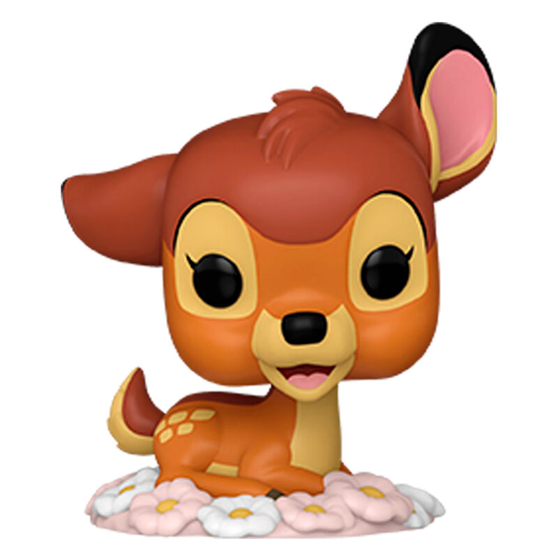 Vue rapprochée de la figurine Funko POP Bambi Disney, présentant ses détails soignés et couleurs vives
