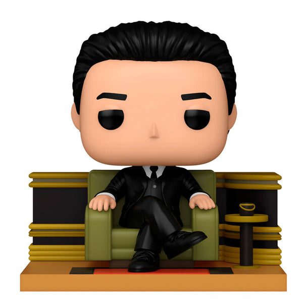 Vue latérale de la figurine POP Deluxe Michael Corleone The Godfather 2 montrant les détails précis du visage et du costume