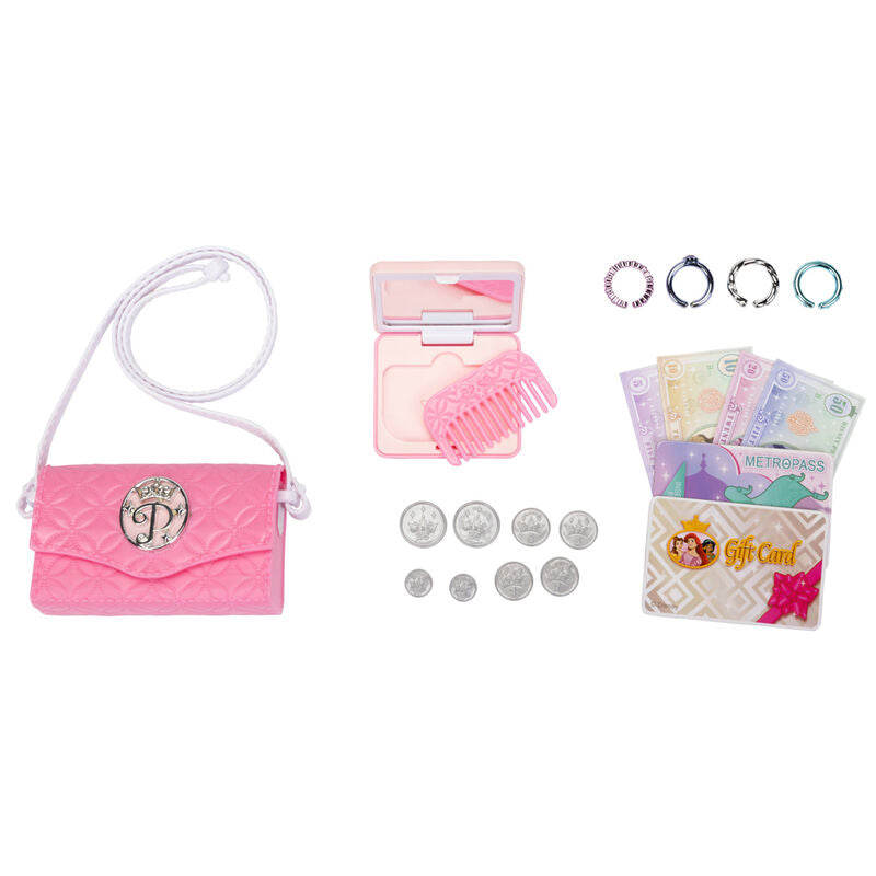 Vue latérale du sac Disney Princess Chic avec accessoires