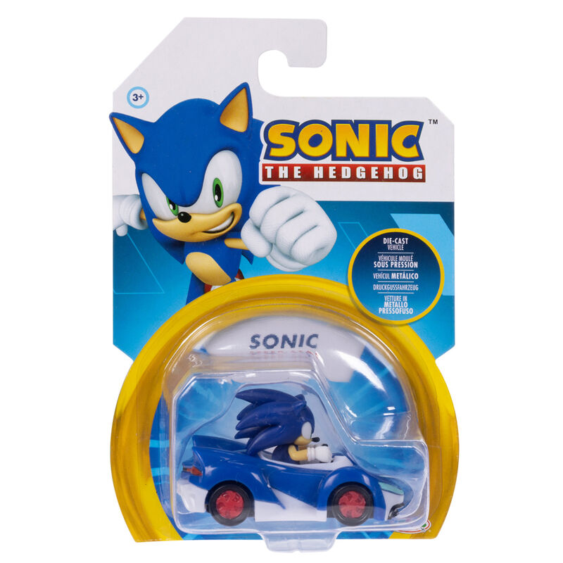 Comparaison de taille entre la figurine Sonic the Hedgehog et une pièce de monnaie