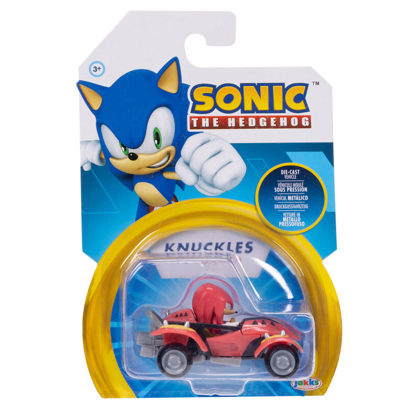 Vue arrière du véhicule assorti Sonic the Hedgehog montrant les détails du design