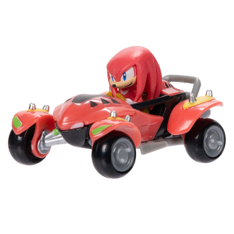 Zoom sur les roues du véhicule Sonic the Hedgehog avec textures réalistes