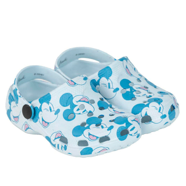 Sandales Disney Mickey CERDÁ vue de face avec design coloré et logo Mickey Mouse