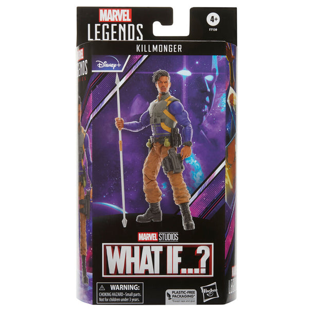 Figurine Killmonger Marvel Legends de 15 cm en position dynamique avec accessoires