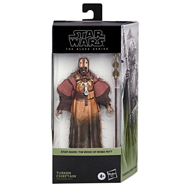 Figurine articulée Chef Tusken de Star Wars The Book of Boba Fett vue de face avec détails précis