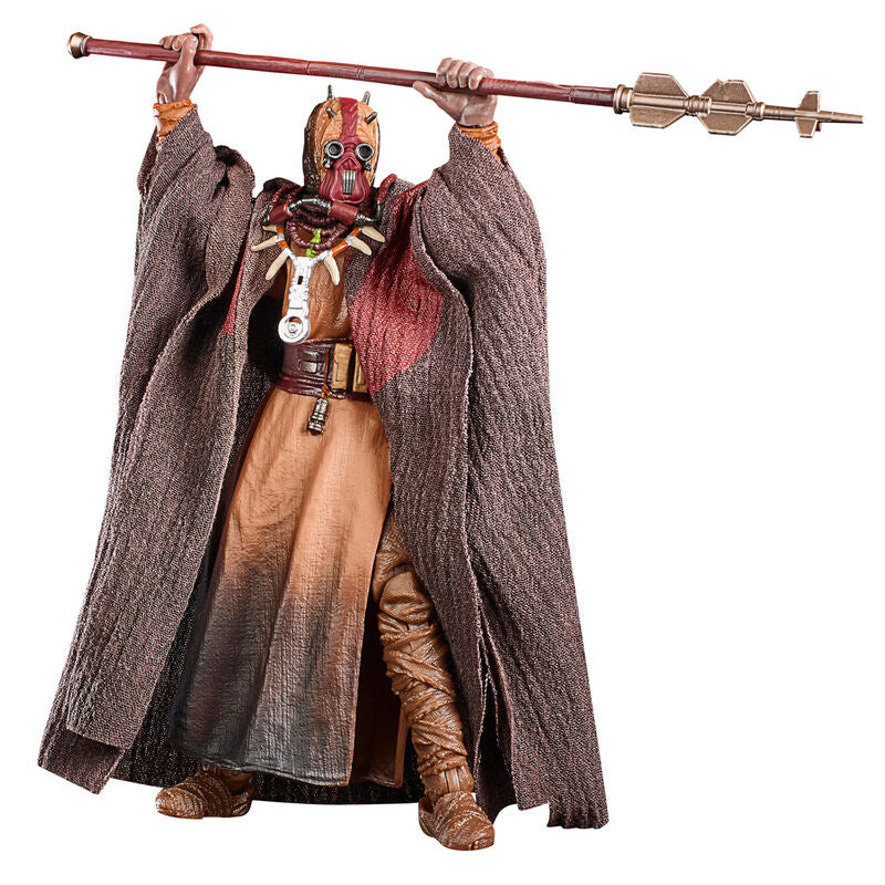 Figurine Chef Tusken en position dynamique avec accessoires inclus visibles