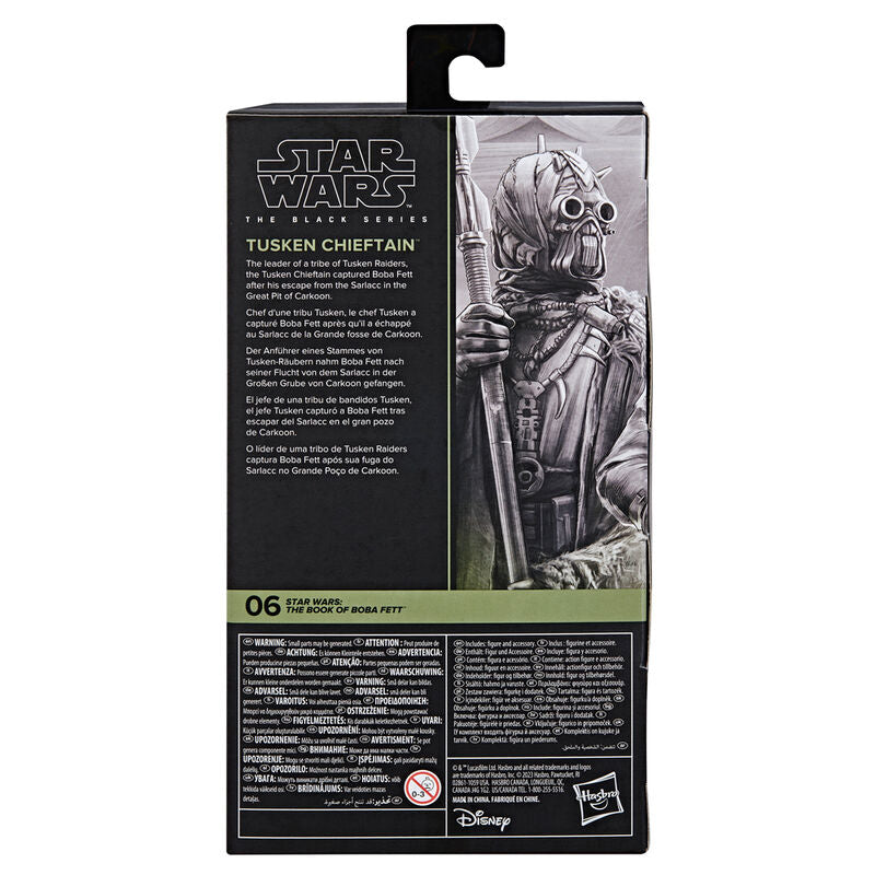 Emballage officiel HASBRO Black Series pour la figurine Chef Tusken 15 cm