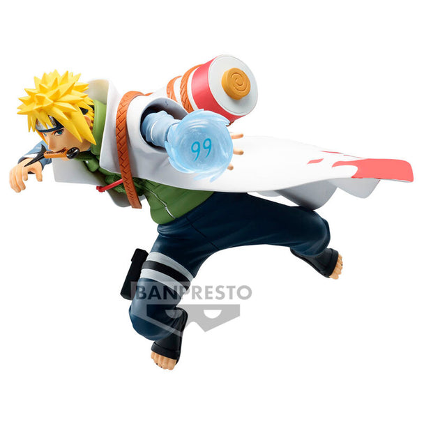 Figurine Namikaze Minato de Naruto Shippuden vue de face, détaillée et colorée