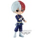 Figurine Shoto Todoroki Q Posket de 14 cm en position dynamique, vue de face
