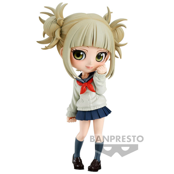Figurine Himiko Toga Q Posket 13cm vue de face avec détails colorés et expression caractéristique