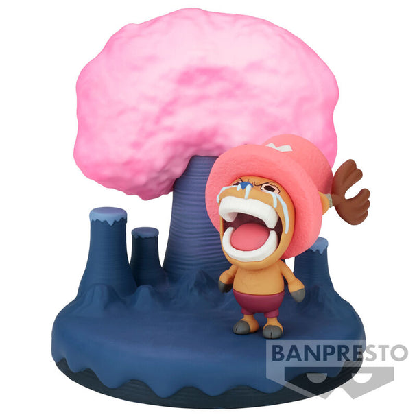 Figurine Tony Tony Chopper de 9 cm vue de face avec détails colorés et expression joyeuse