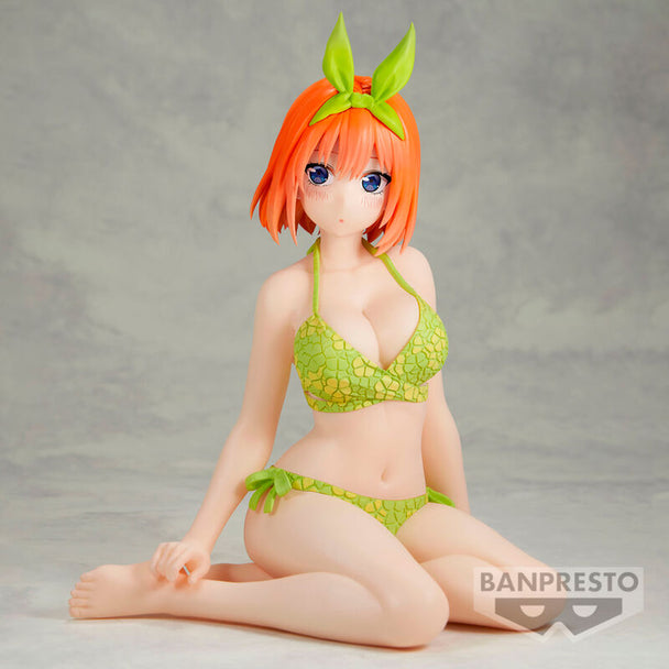 Vue rapprochée de la figurine Yotsuba Nakano BANPRESTO montrant les finitions soignées et le design fidèle au personnage