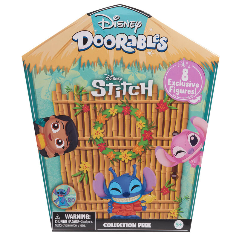 Packaging du set Disney Doorables Stitch avec portes surprises et illustrations ludiques