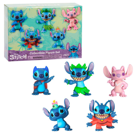 Figurine Stitch bleue de 7cm avec détails précis et finition soignée
