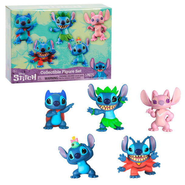 Figurine Stitch bleue de 7cm avec détails précis et finition soignée