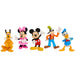 Ensemble des 5 figurines Mickey Mouse alignées montrant différentes poses et expressions