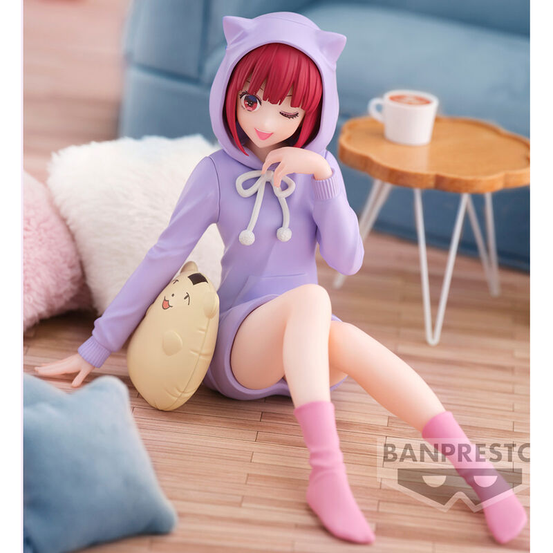 Gros plan sur le visage expressif de la figurine Kana Arima Oshi No Ko BANPRESTO