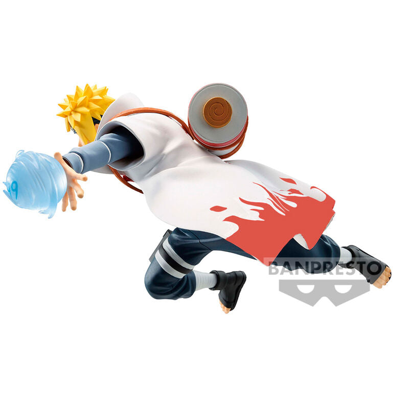 Zoom sur le visage expressif de la figurine Naruto Shippuden Namikaze Minato