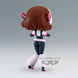 Figurine My Hero Academia Ochaco Uraraka Q Posket sur fond neutre mettant en valeur sa finition