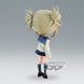 Zoom sur le visage expressif et les détails soignés de la figurine Himiko Toga Q Posket 13cm