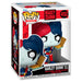 Détail de la figurine Funko POP Harley Quinn avec pizza, vinyle 9 cm, sous un angle latéral