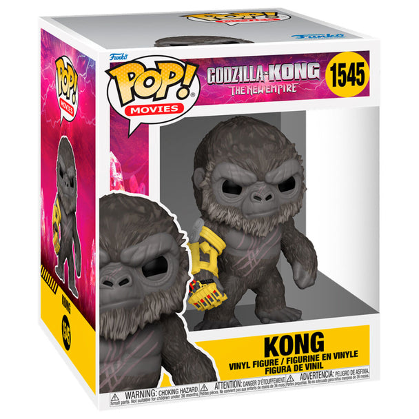 Figurine POP Kong The New Empire de FUNKO posée sur un socle, vue latérale
