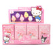Ensemble des 5 figurines lumineuses Hello Kitty et ses amis alignées sur fond blanc