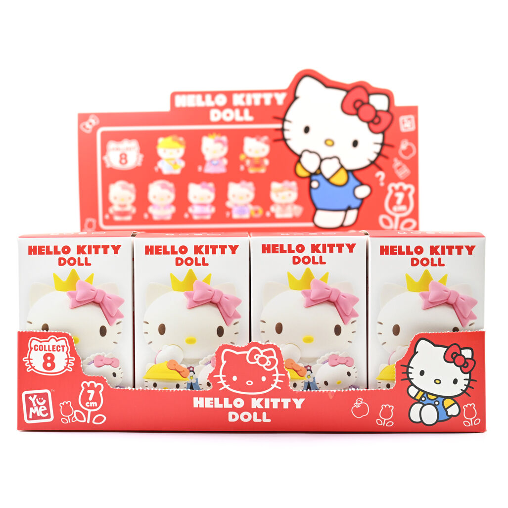 Ensemble de figurines Hello Kitty stylisées, 8 modèles différents, matériau PVC robuste