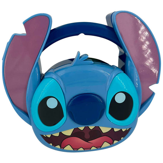 Set de papeterie 3D Disney Stitch avec carnet, autocollants et crayons colorés présenté sur fond blanc