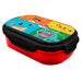 Lunch box Pokémon KIDS LICENSING vue de face avec couverts intégrés sur fond blanc