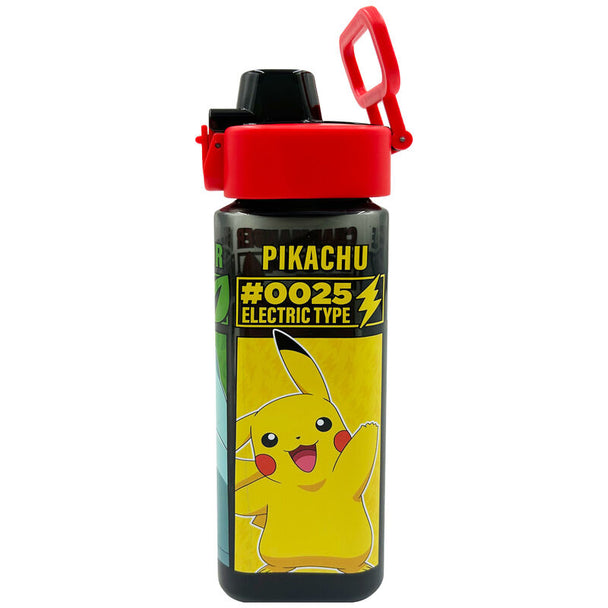 Gourde carrée Pokémon 500ml vue de face avec logo KIDS LICENSING