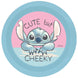 Assiette Disney Stitch de 21,5 cm avec illustration colorée du personnage Stitch, vue de face
