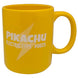 Détail du design 3D du mug Pikachu montrant les couleurs vives et les contours précis du personnage Pokémon