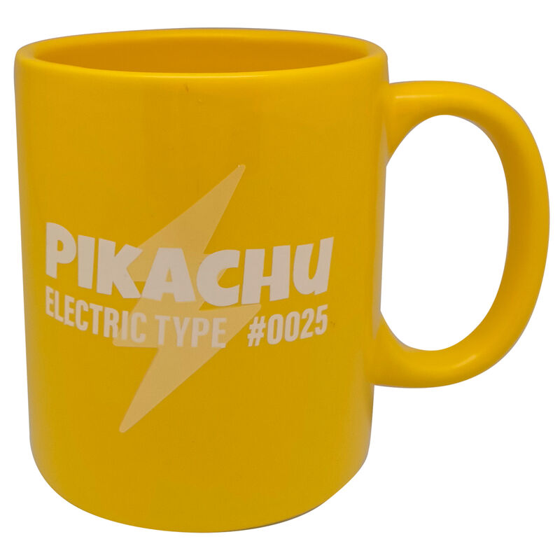 Détail du design 3D du mug Pikachu montrant les couleurs vives et les contours précis du personnage Pokémon