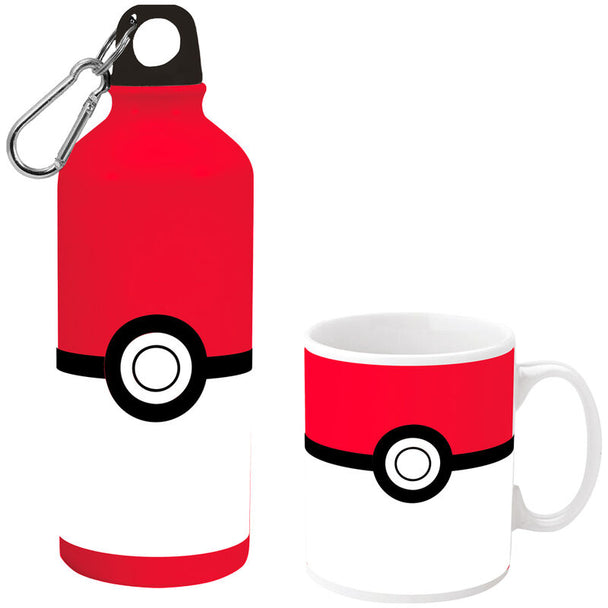 Gourde aluminium Pokémon avec bouchon sécurisé et design attrayant pour jeunes fans