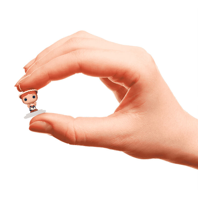 Zoom sur la figurine Bitty POP Jessie Disney Toy Story avec socle détachable en acrylique