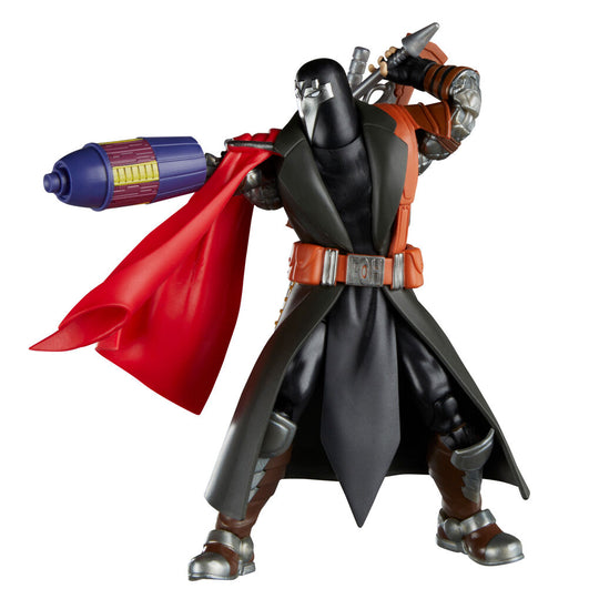 Figurine X-Cutioner Marvel en pose dynamique sur fond blanc, 15cm de hauteur