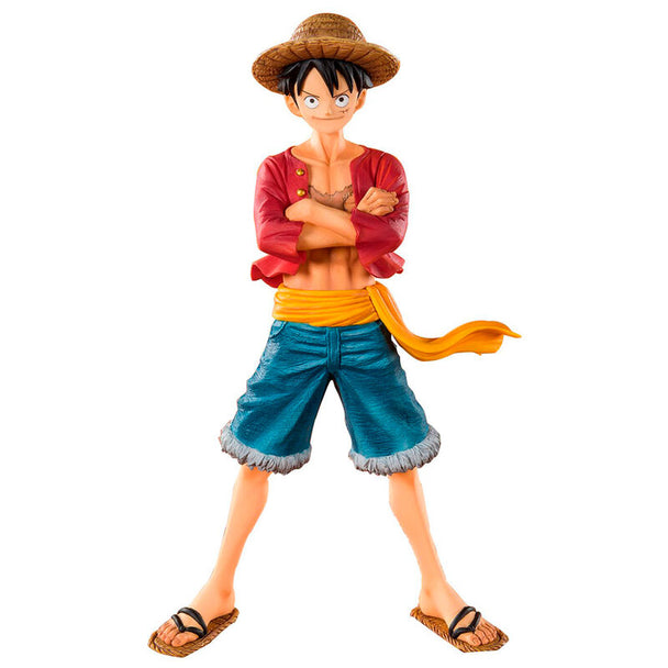 Figurine Monkey D Luffy Figuarts Zero 14cm en position dynamique avec chapeau de paille