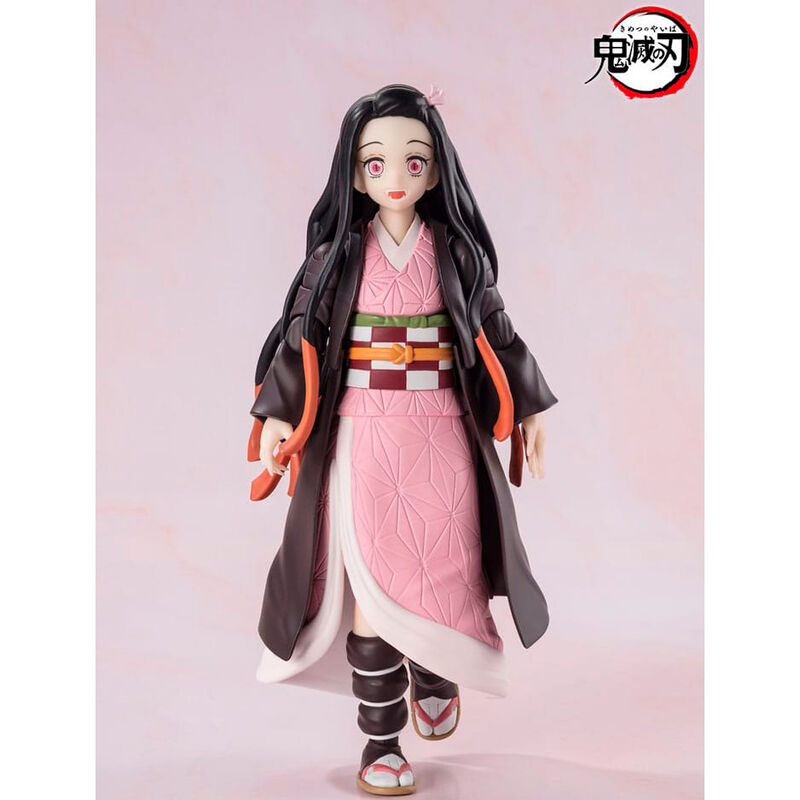 Emballage officiel TAMASHII NATIONS de la figurine Demon Slayer Tanjiro & Nezuko 13cm